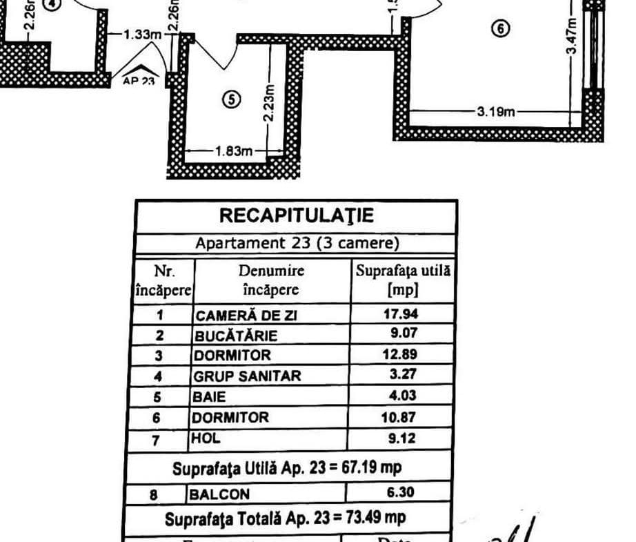 ✅ APARTAMENT 3 CAMERE DECOMANDAT – SECTOR 4, ETAJ 3/4, CU LIFT ✅